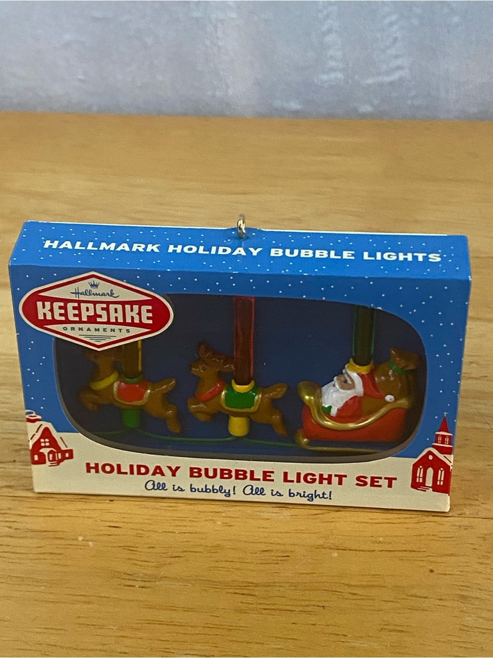 2015 "Nifty Fifties" Holiday Bubble Light Set Hallmark Keepsake Ornament